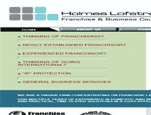 Tablet Screenshot of holmeslofstrom.com
